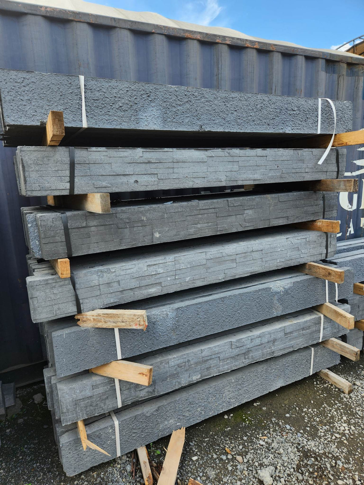 Concrete Sleeper Slate Stone Finish SECONDS