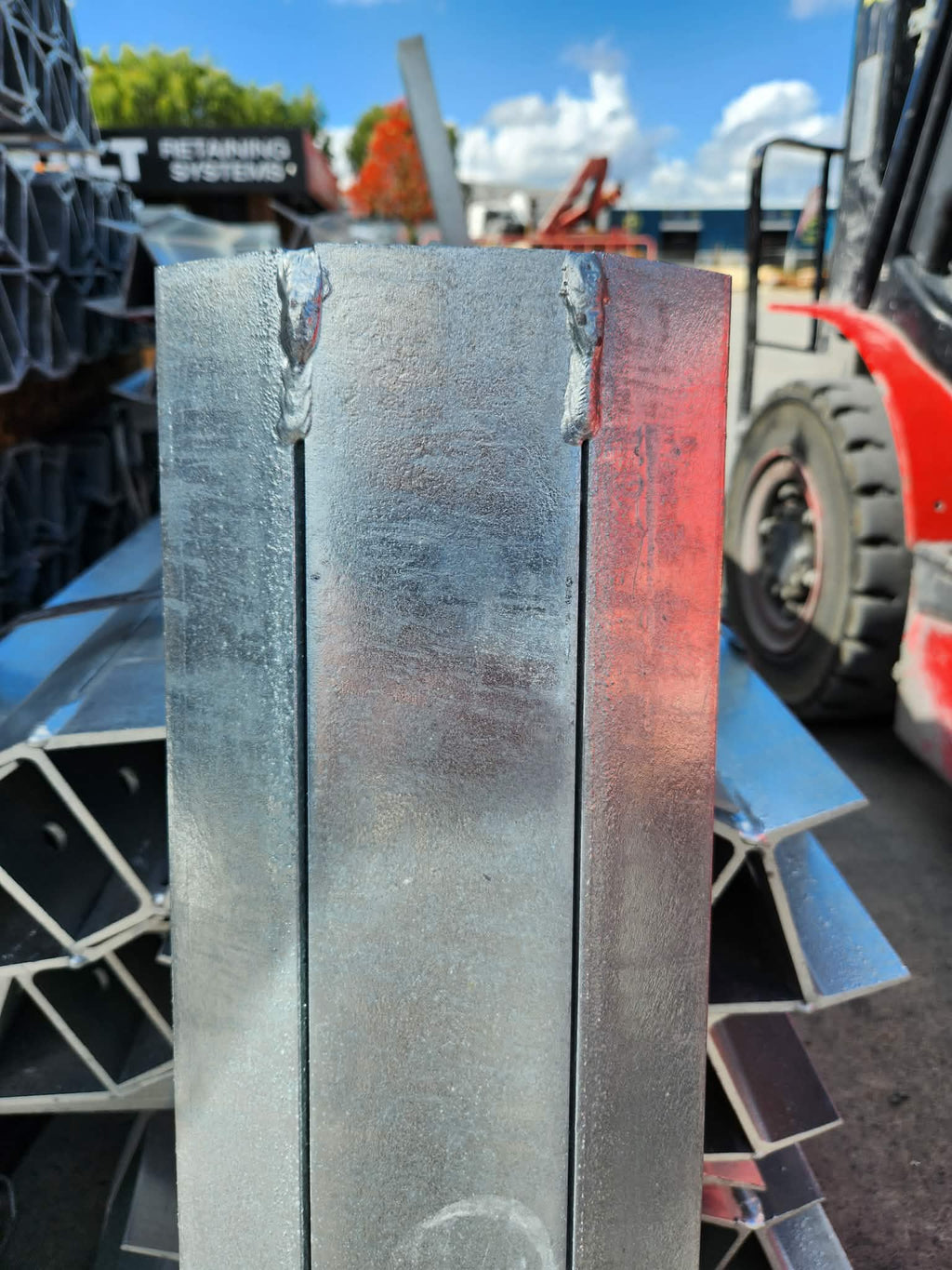 45 degree corner post detail