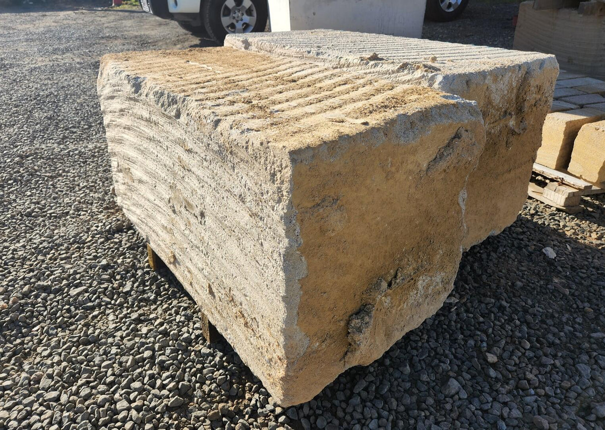 A grade sandstone blocks stacked