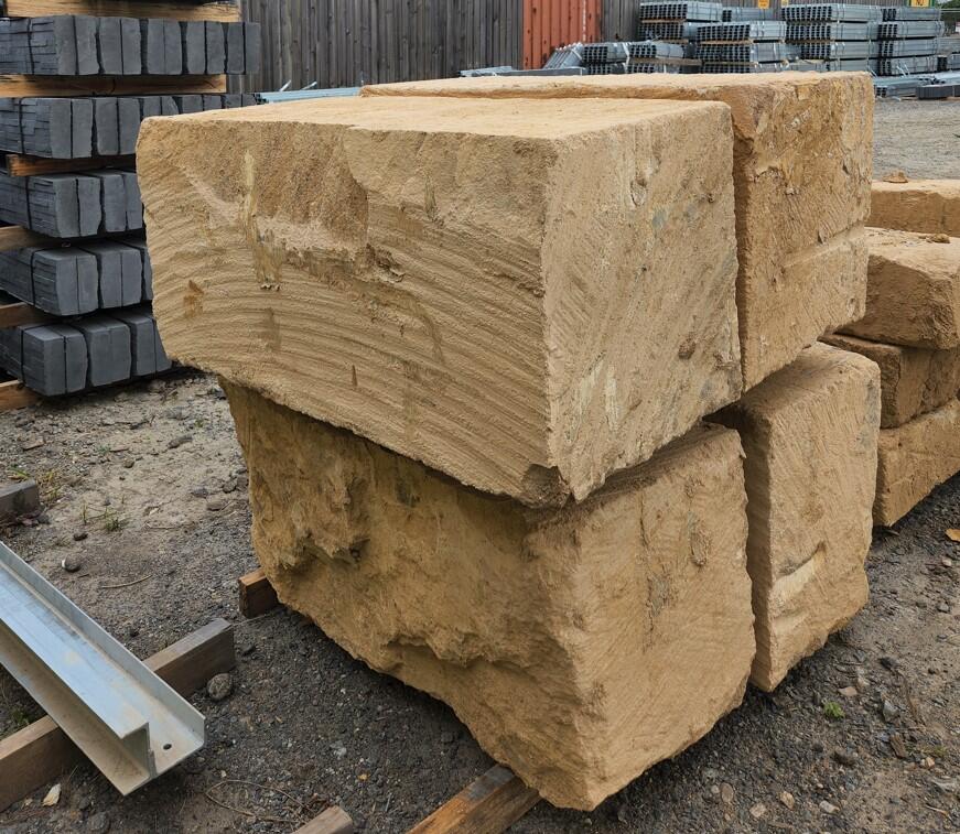 A grade sandstone wall