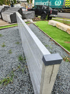 Composite Plinth under fence