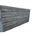 Slate stone finish concrete sleeper, standard product shown for profile reference
