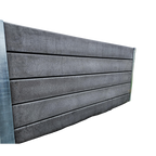 Smooth charcoal concrete sleeper, standard product shown for profile reference