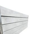 Smooth grey concrete sleeper, standard product shown for profile reference