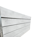 Smooth grey concrete sleeper, standard product shown for profile reference