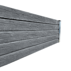 Timber finish concrete sleeper, standard product shown for profile reference