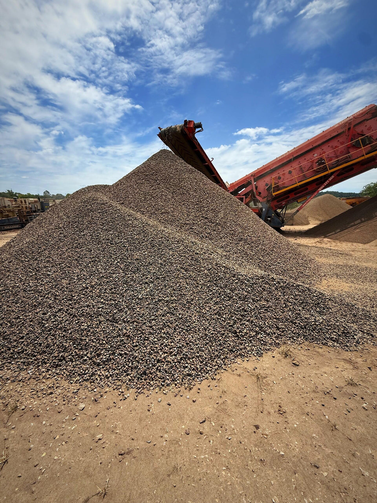Drainage gravel closeup